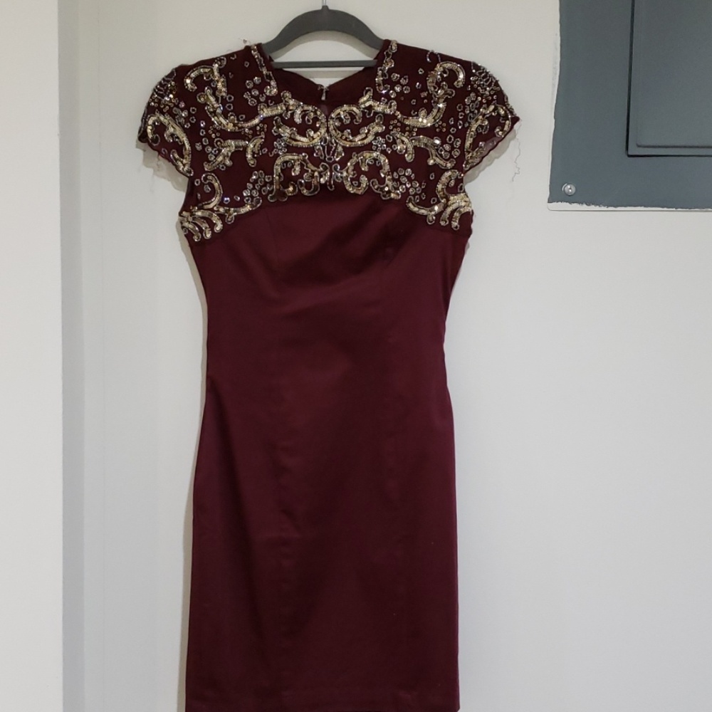 Never Worn Maroon French Connection Cocktail Dress